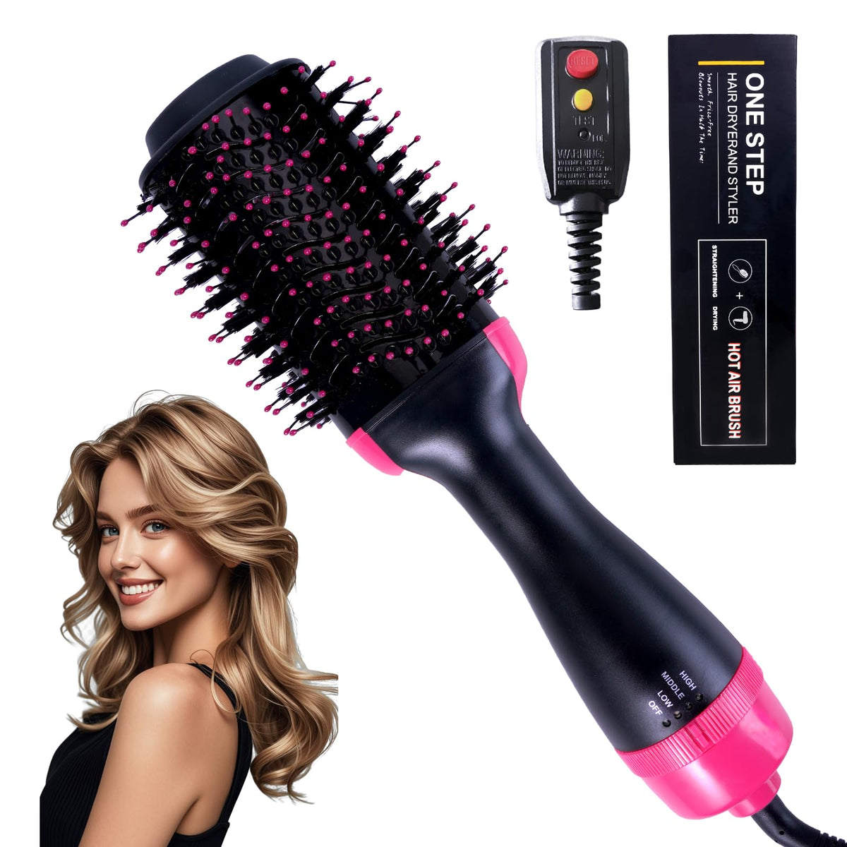 CHERRYSUN 4-in-1 hair dryer brush for fast, salon-style blowouts at home.