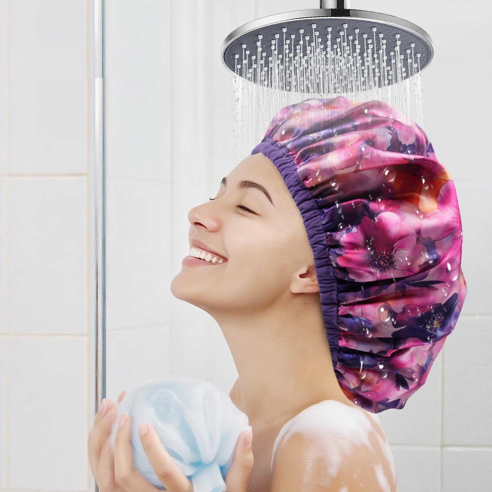 CHFONG capucha ducha interior toalla absorbente facilita remover humedad rápida del cabello.