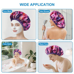 CHFONG capucha estampado moderno purpura ofrece estilo sin renunciar a la protección.
