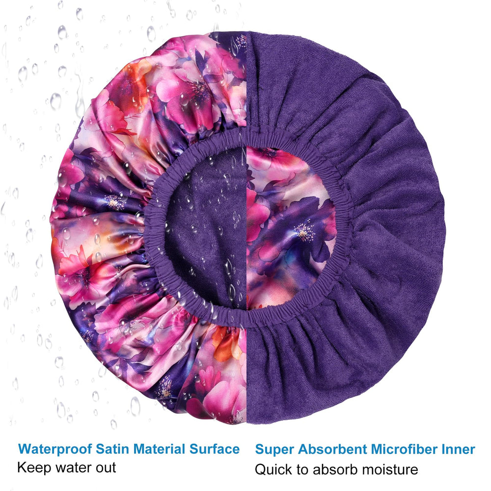 CHFONG capucha usos multiples ducha spa maquillaje para cabello protegido.
