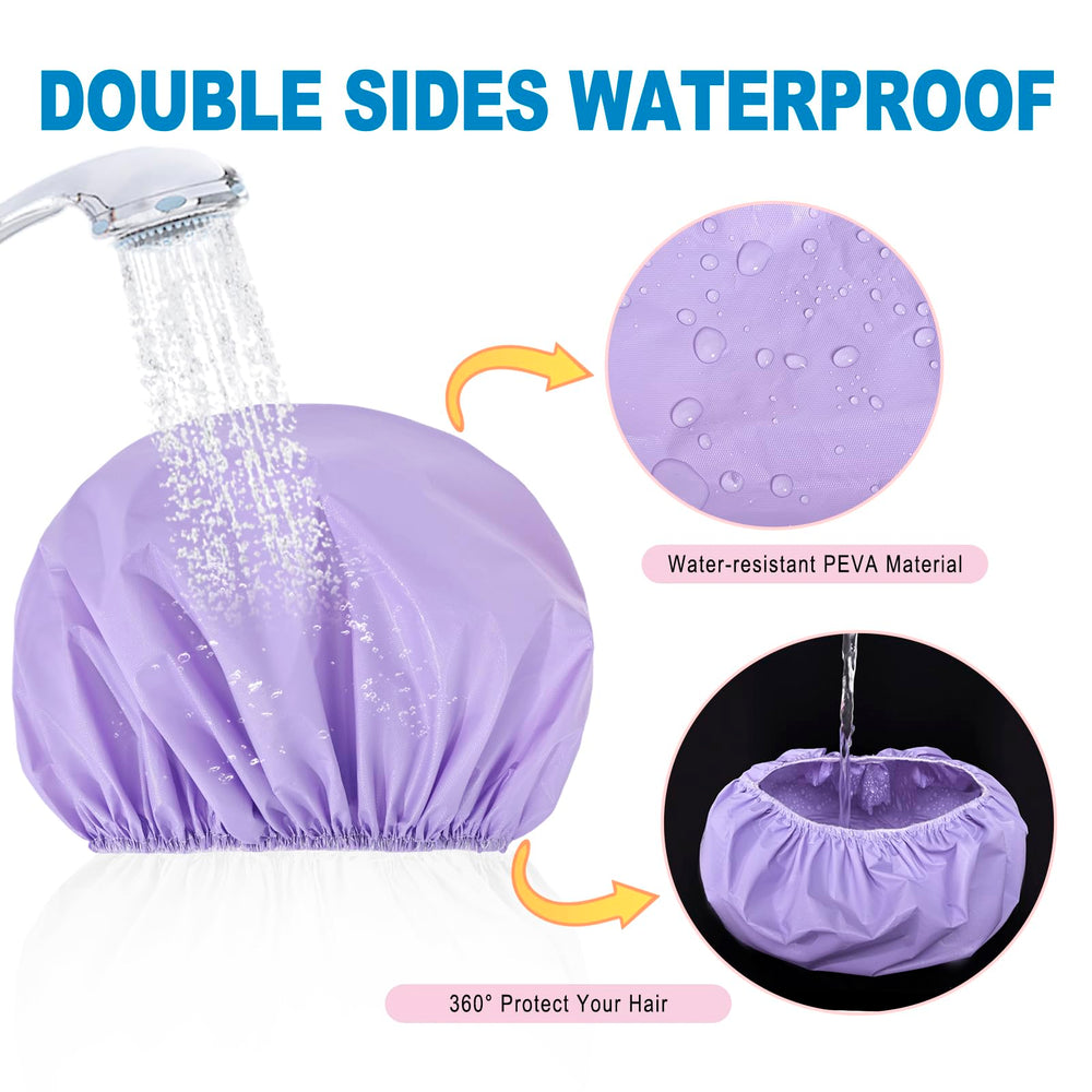 CHFONG red shower cap provides quick hair protection while you shower.