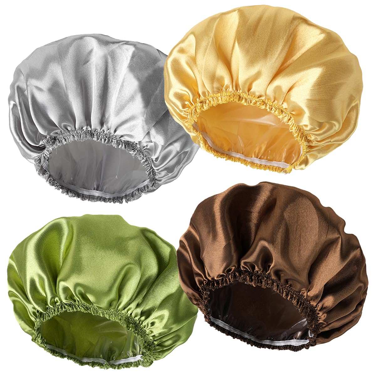 Gorra CHFONG de ducha con doble capa impermeable para evitar salpicaduras.