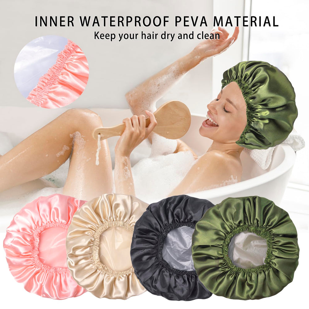 CHFONG hair cap is versatile for showering, cooking, makeup, and spa days