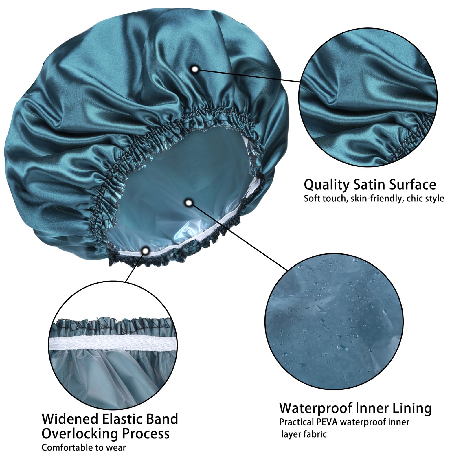 CHFONG shower cap four-color set offers versatile style