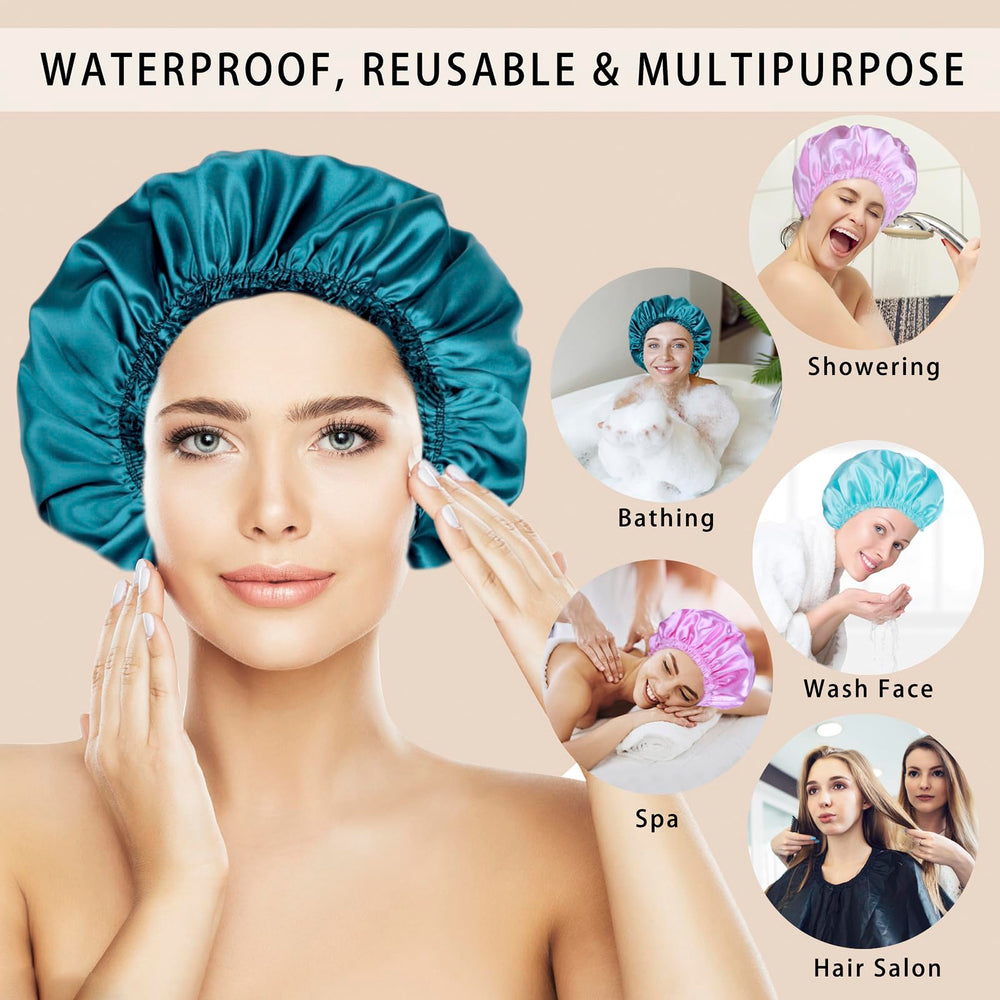 CHFONG shower cap elastic band reduces pressure marks