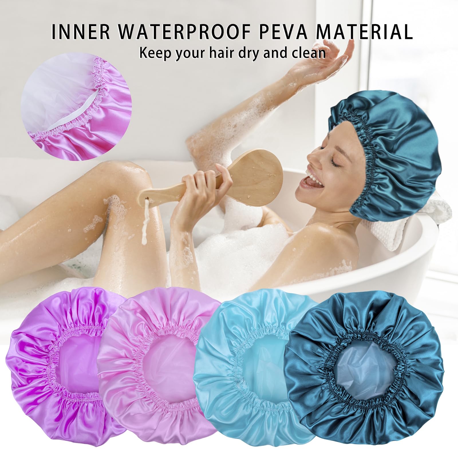 CHFONG double-layer cap with PEVA inner keeps moisture out