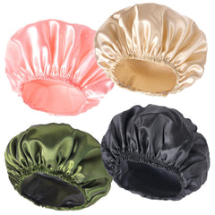 CHFONG four-piece shower cap set; waterproof protection and comfortable fit