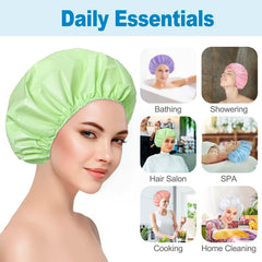 CHFONG waterproof elastic bathing cap in candy colors for spa and bath.