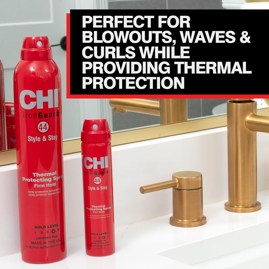 CHI 44 Iron Guard facilita blowouts más suaves y duraderos.