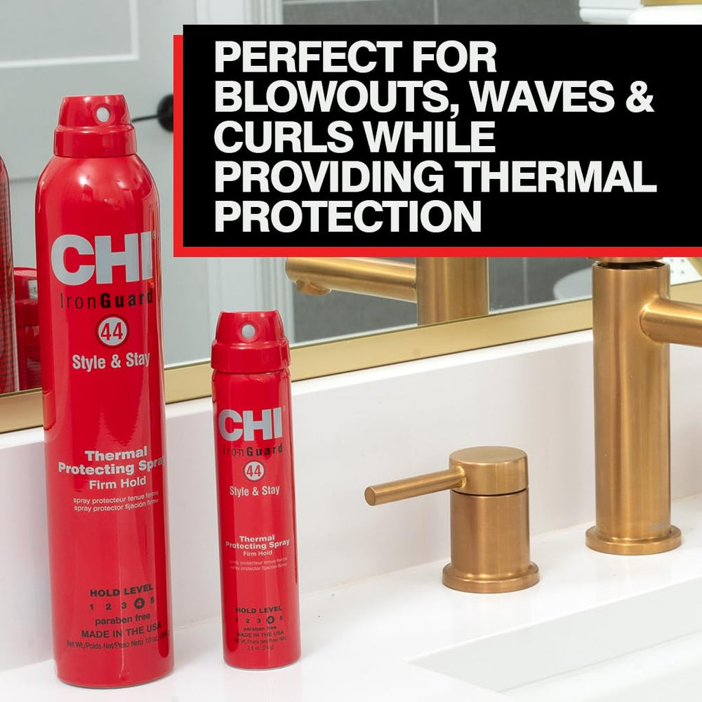 CHI 44 Iron Guard facilita blowouts más suaves y duraderos.