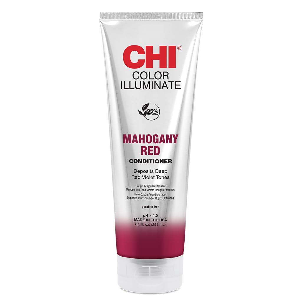 CHI Acondicionador Iluminación de Color: botella visible mantiene color entre visitas