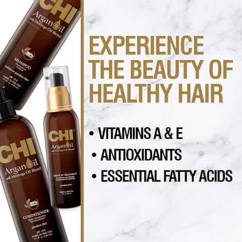 CHI Argan Oil Moringa Oil Luxe Trio Kit box showcasing complete haircare system