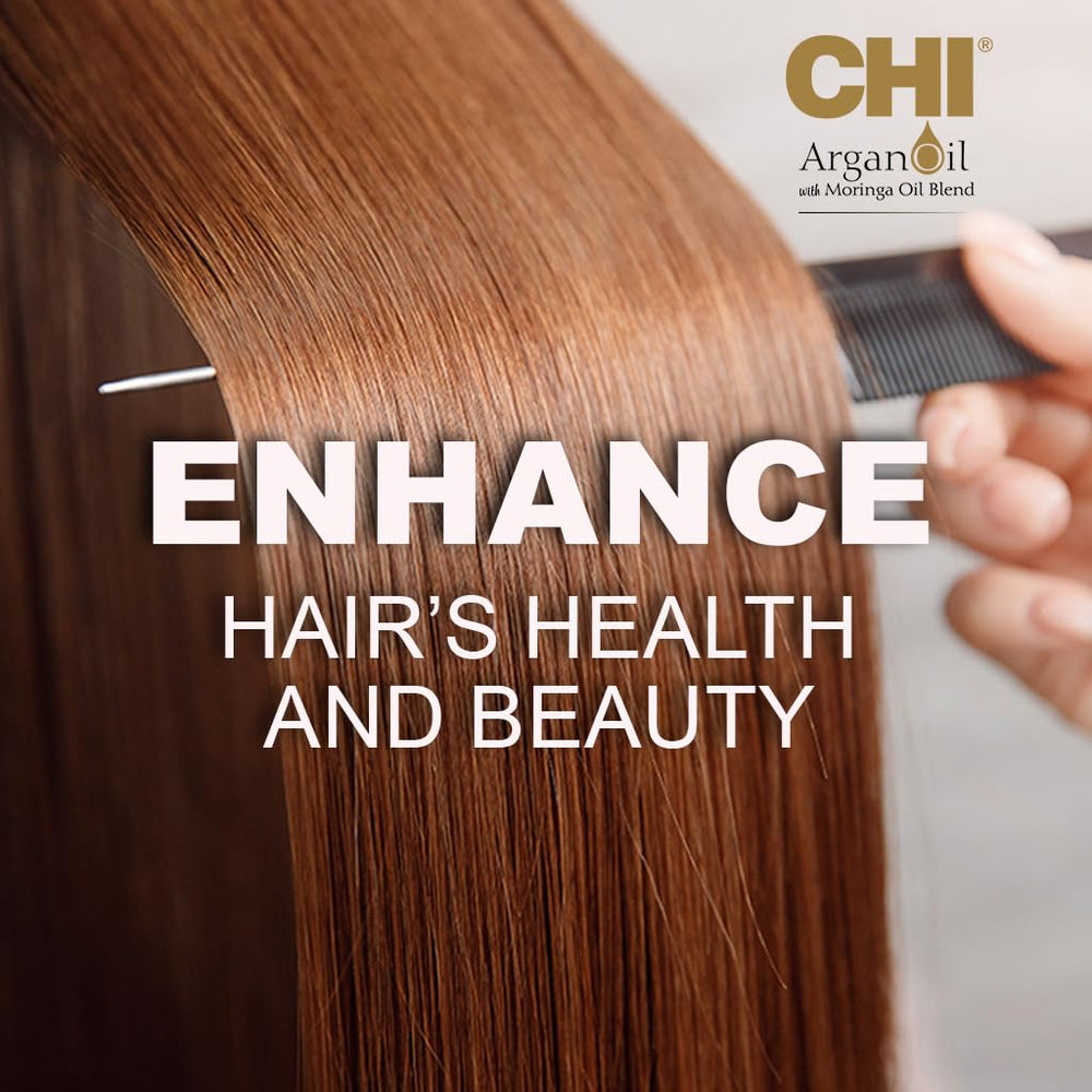 CHI Argan Oil Shampoo lather close-up highlights luxurious cleansing experience