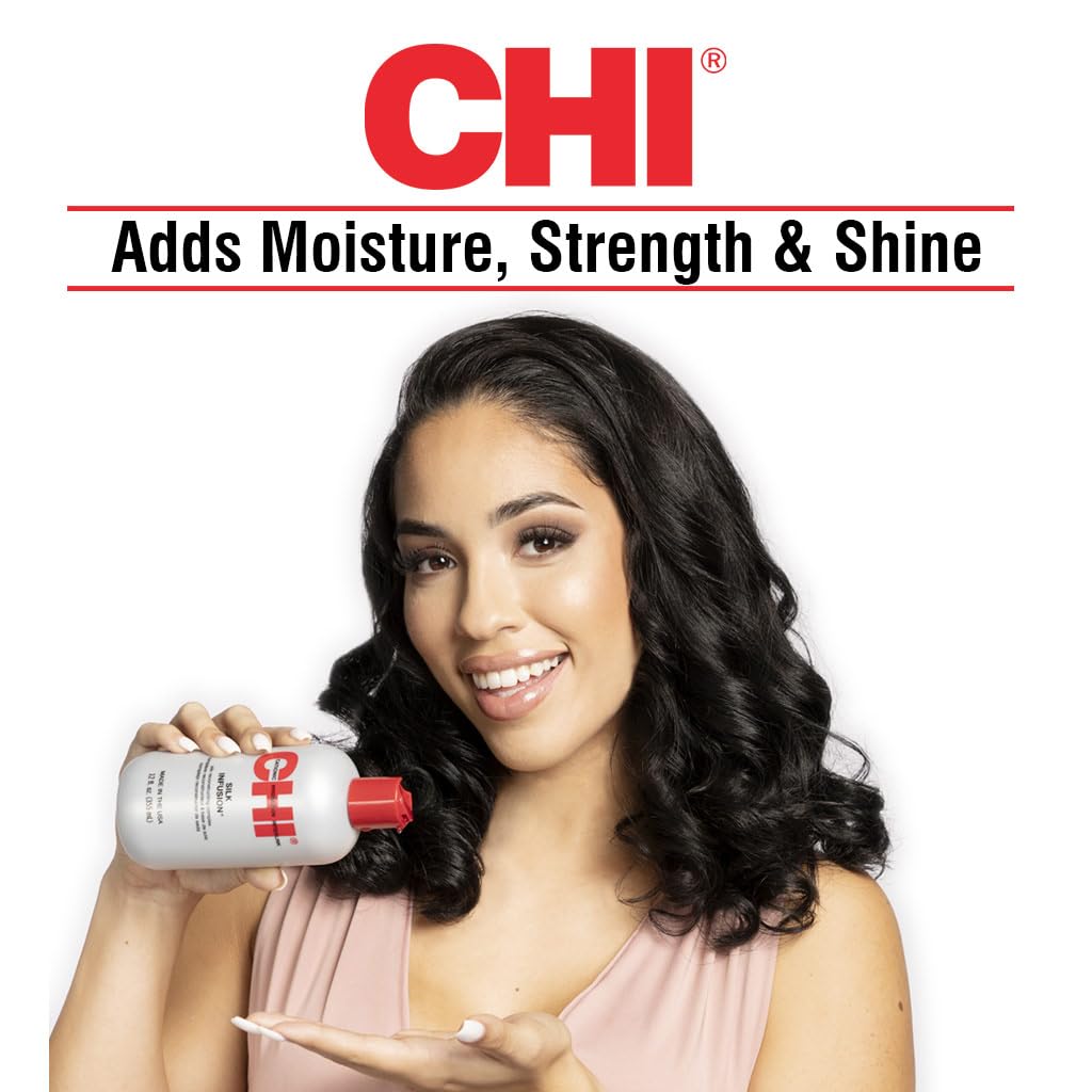 CHI Infra Silk Infusion texture close-up highlights a silk-rich formula.