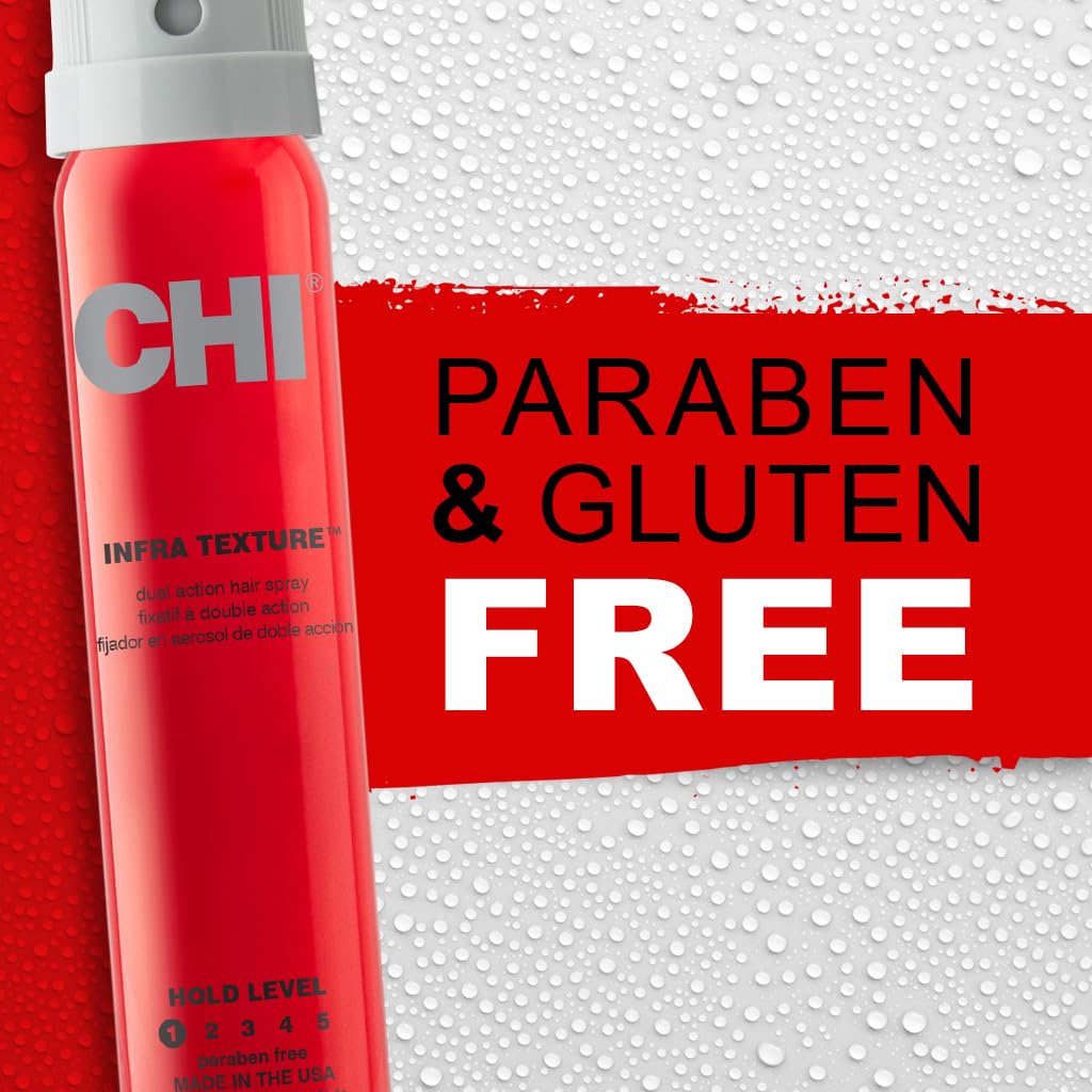 CHI Infra Texture Spray aplicación versátil en cabello mojado o seco para soporte