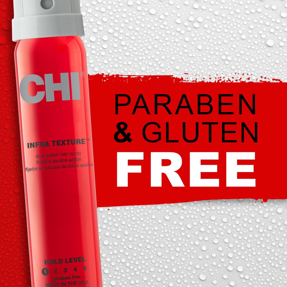 CHI Infra Texture Spray aplicación versátil en cabello mojado o seco para soporte