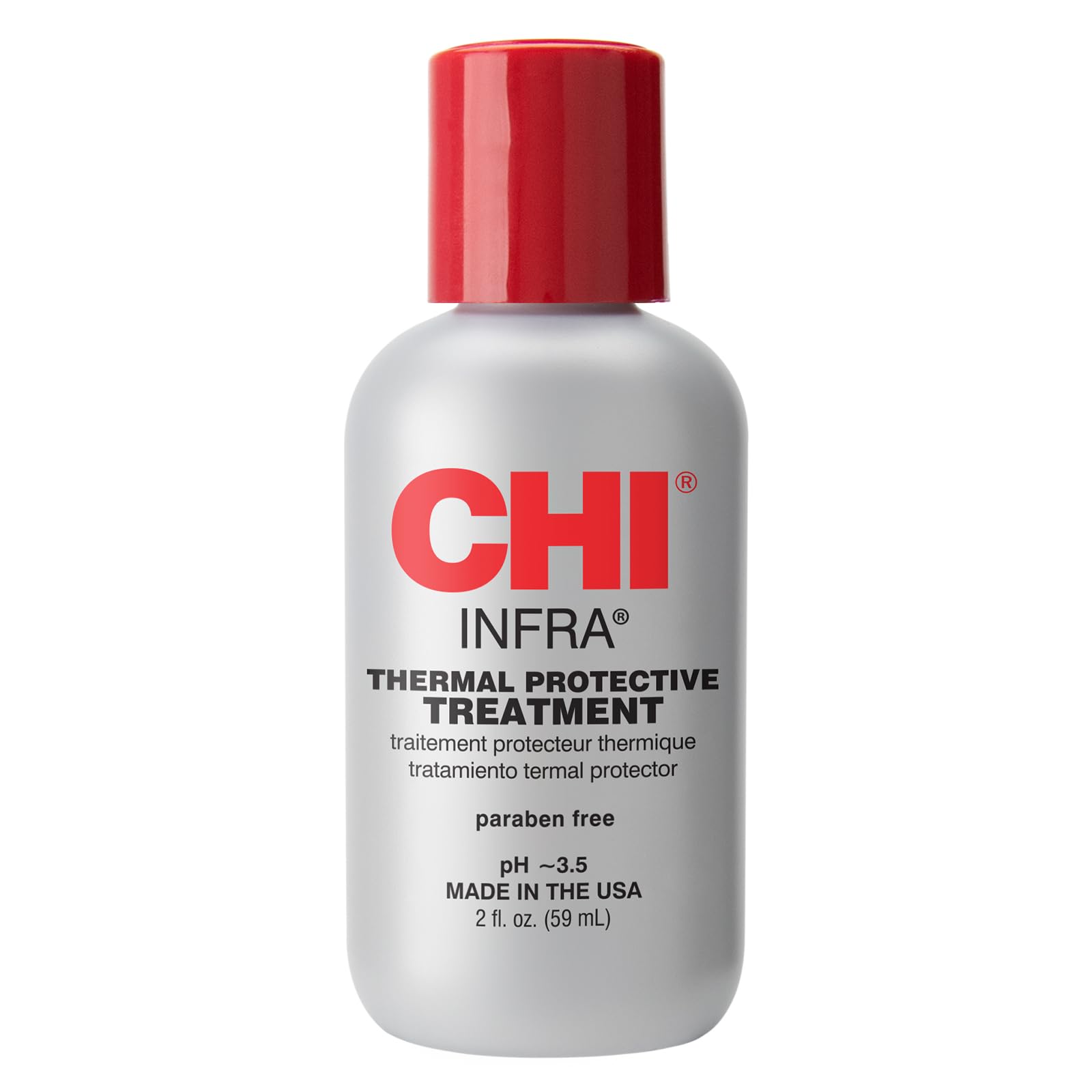 CHI Infra Thermal Protective Treatment bottle showing color protection and shine.
