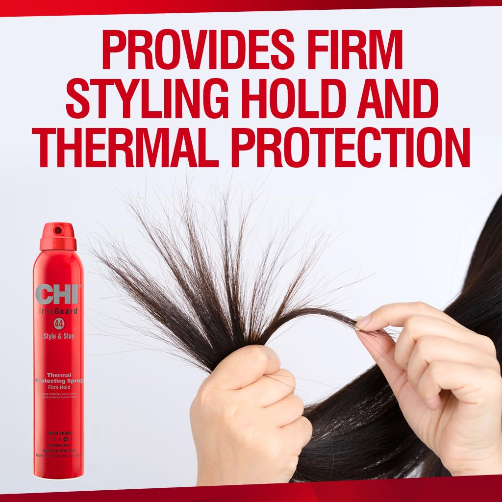 CHI Iron Guard blowout styling in progress for smooth control