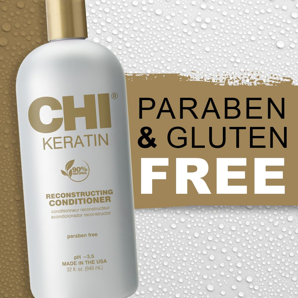 CHI Keratin with natural oils enriches moisture and softness