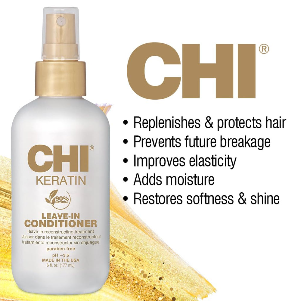 Reparación de la cutícula con CHI Keratina para cabello dañado.