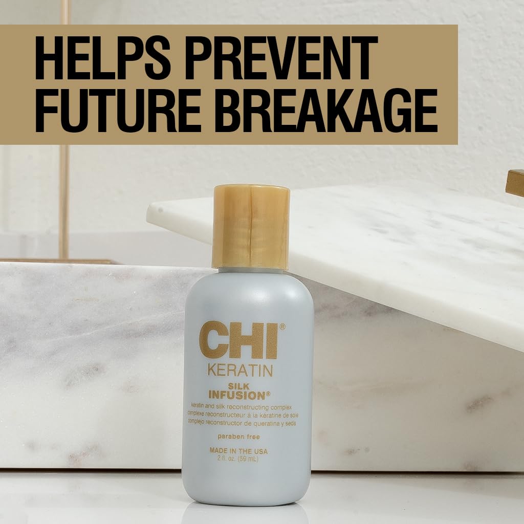 Textura suave de CHI Infusión facilita peinado en cabello húmedo o seco