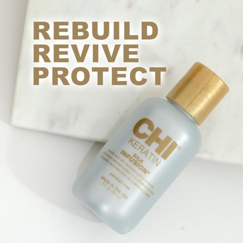 Protección al calor con keratina CHI para uso diario sin dañar el cabello