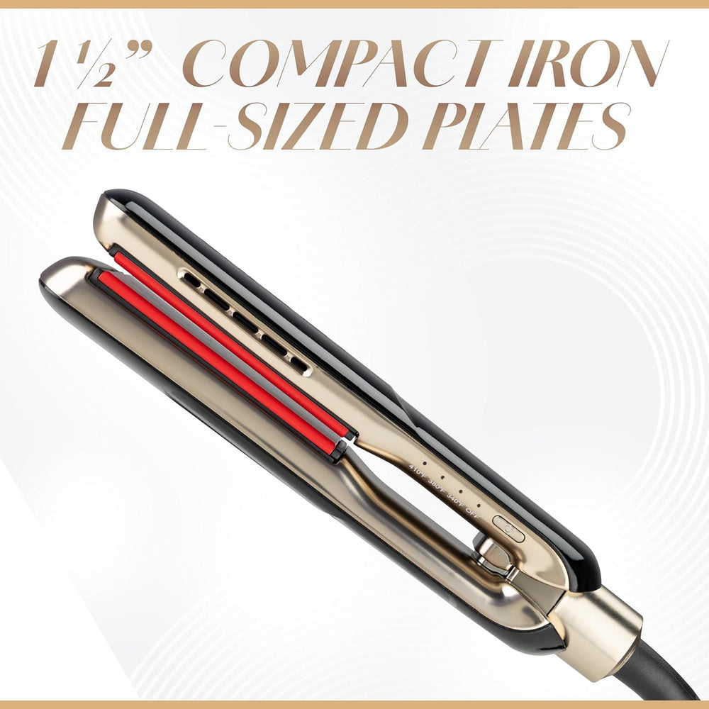 CHI Lava MiniStyler heat range 340-410°F for versatile styling