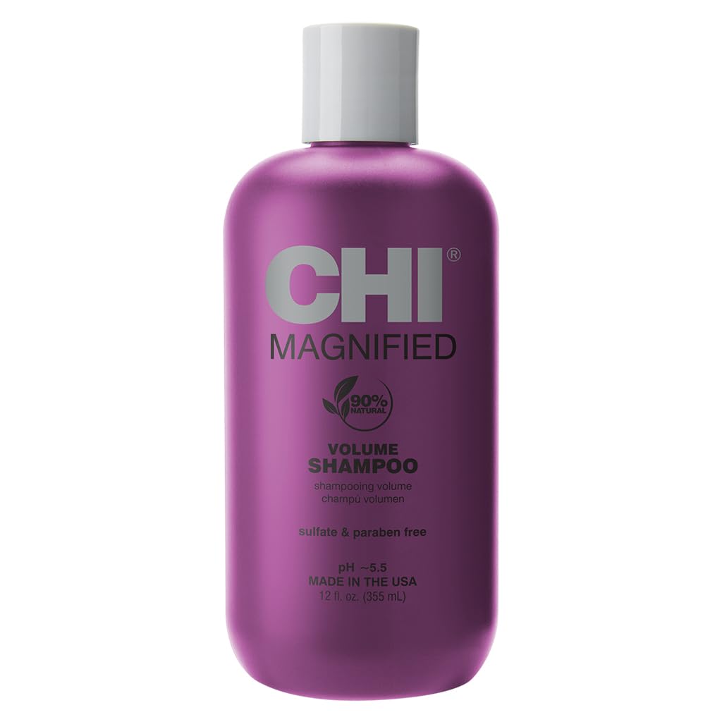 Champú CHI de Volumen Magnificado, envase 12oz, realza volumen.