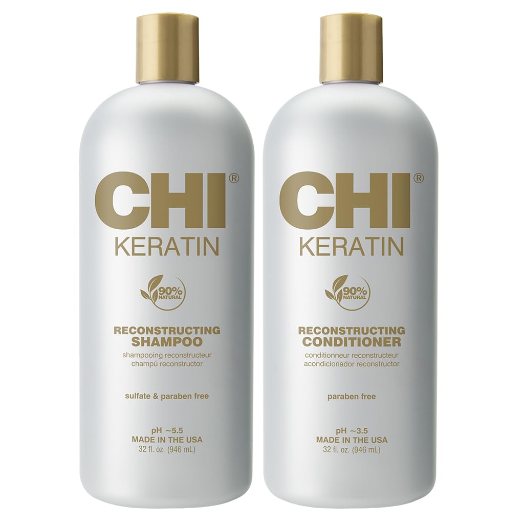 CHI Moisturize It Duo shampoo bottle highlighting hydration and daily cleansing benefits
