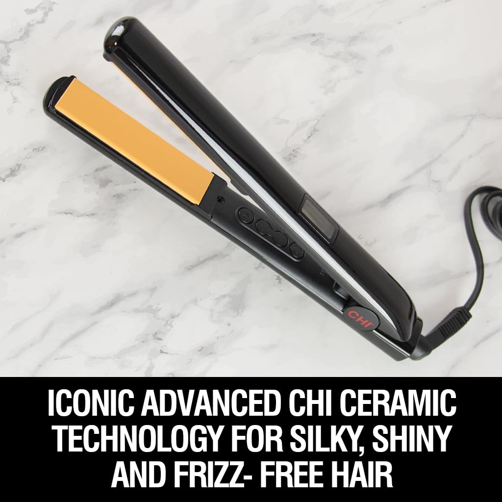 CHI Original Digital Ceramic Flat Iron with 1-inch plates for smooth, frizz-free finishes