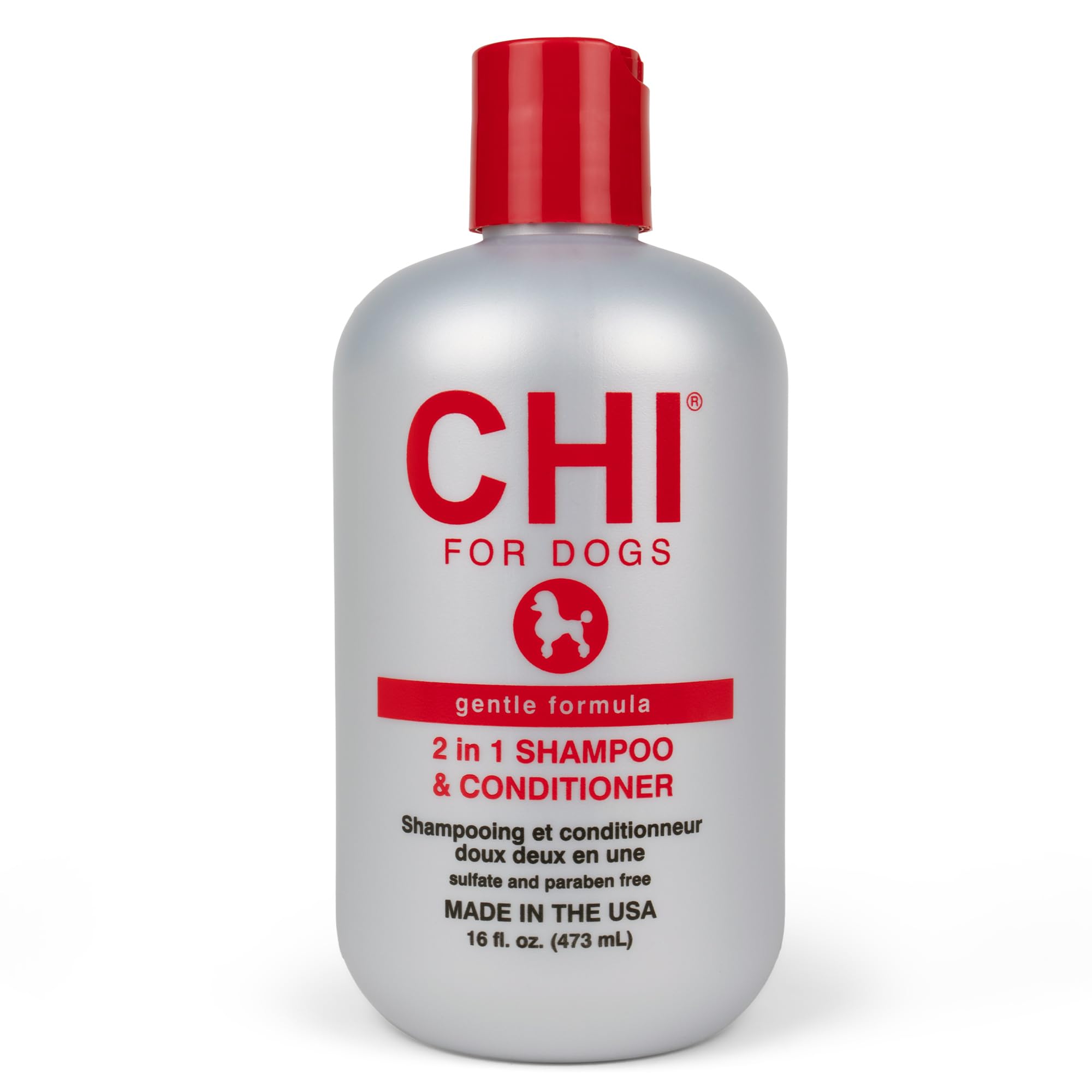 CHI para perros Gentle 2-en-1: botella de champú y acondicionador para uso en casa