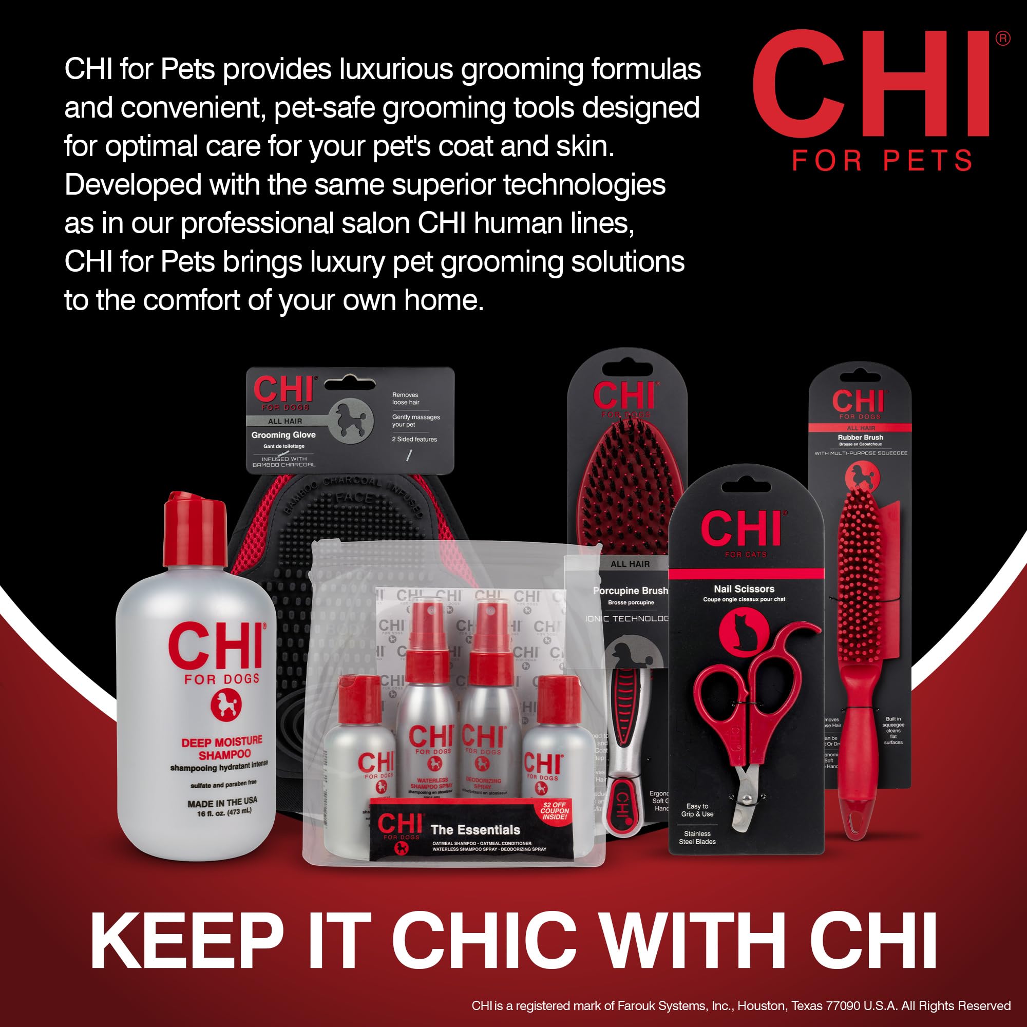CHI para perros Gentle 2-en-1: hecho en EE. UU para uso externo