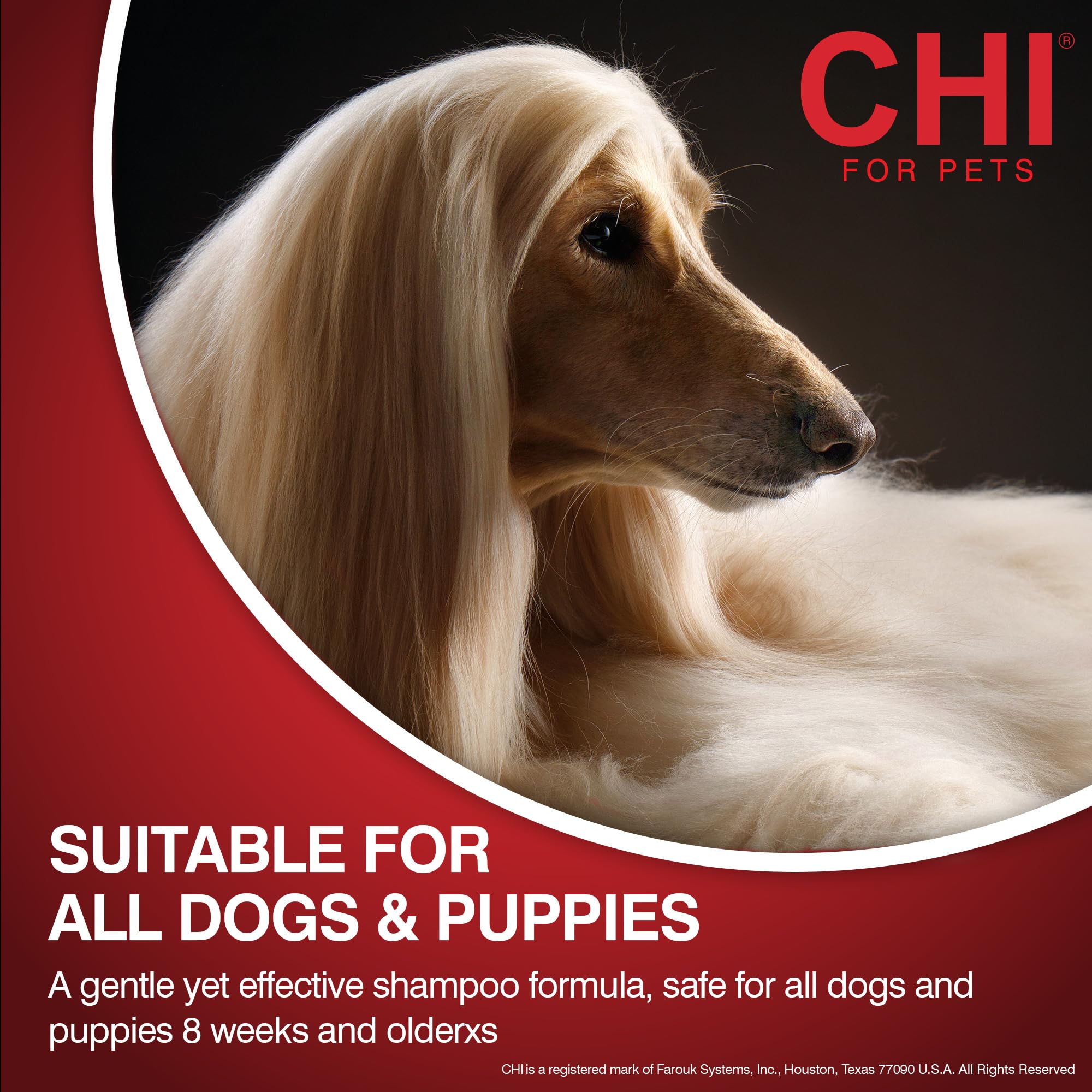 CHI para perros Gentle 2-en-1: lavado único para todo tipo de pelaje