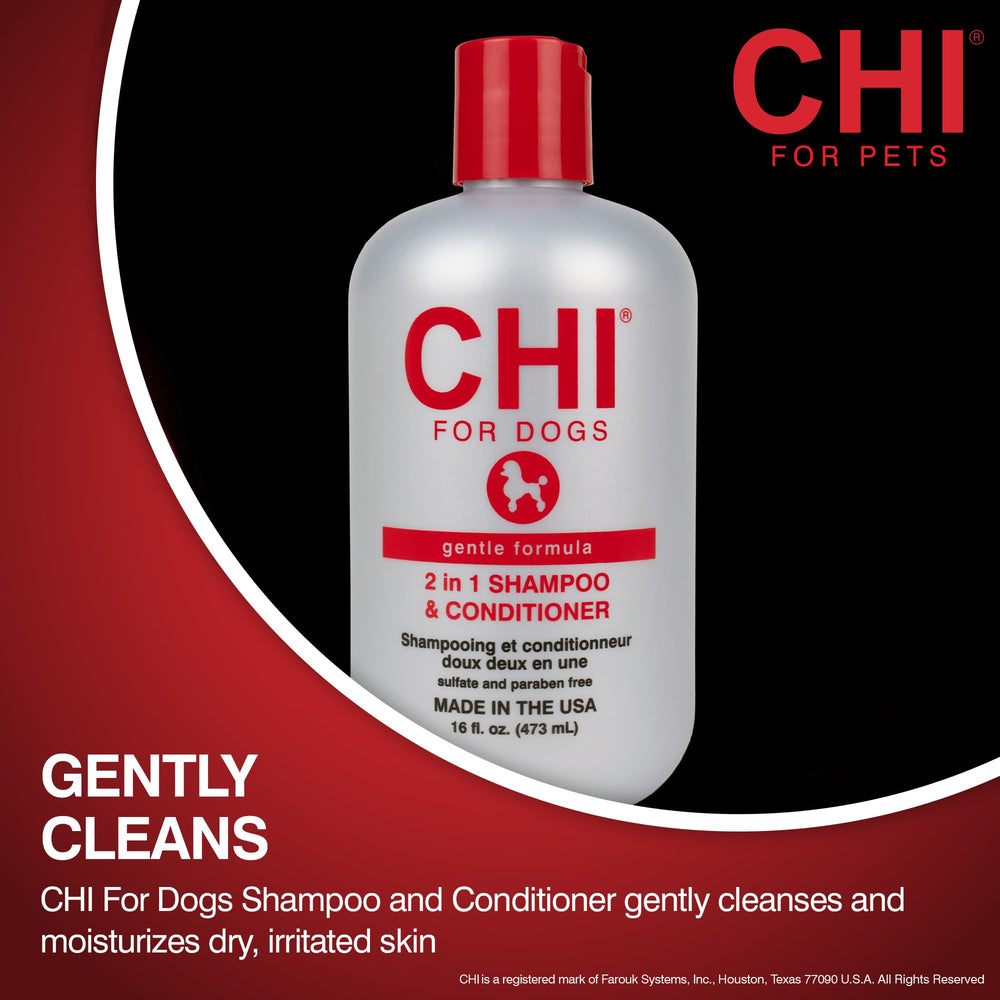 CHI para perros Gentle 2-en-1: fórmula sin sulfatos para piel sensible