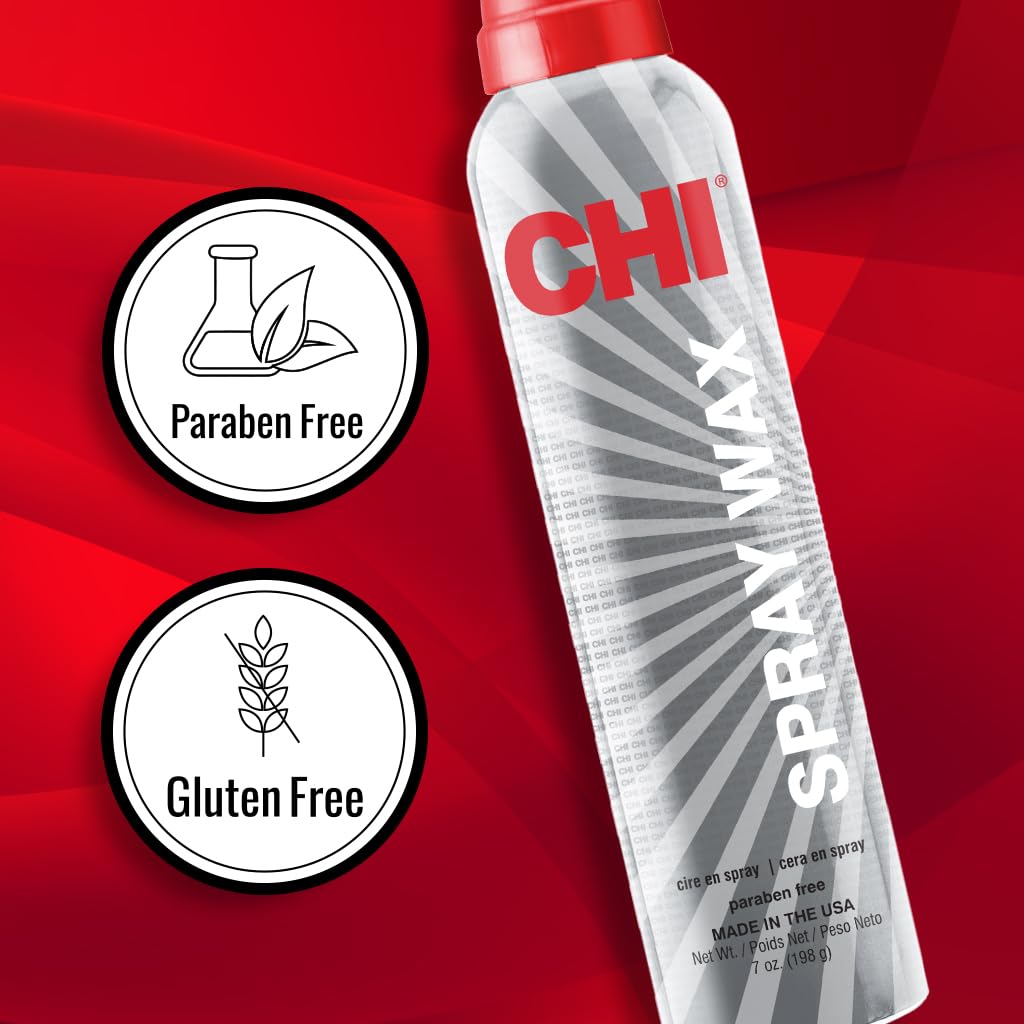 CHI Spray Wax ofrece control de textura dura y duradera.