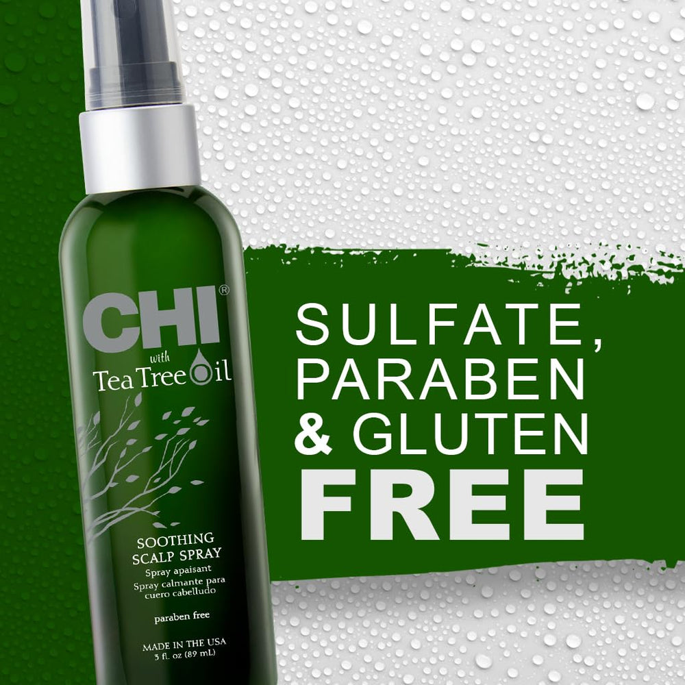 CHI Tea Tree Oil Spray aplicación directa en cuero cabelludo