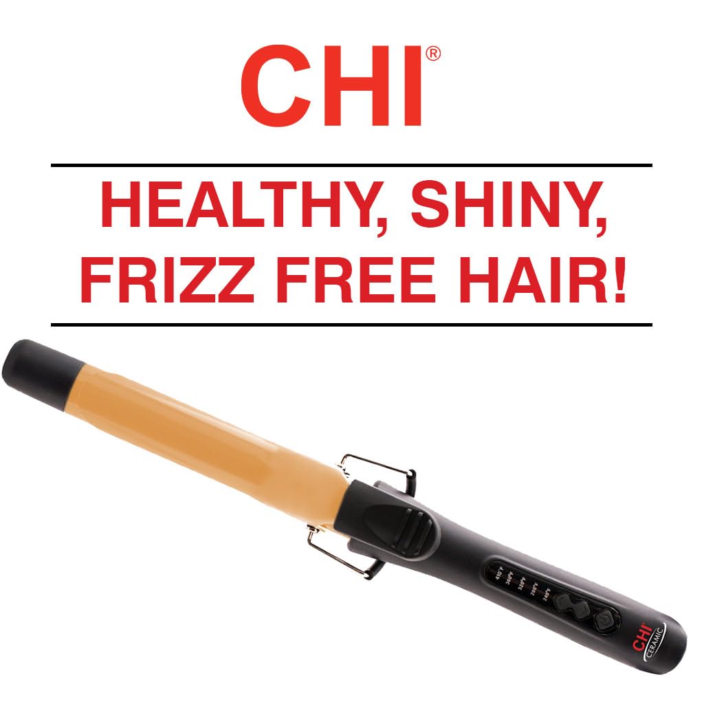 CHI Tourmaline Curling Iron releases negative ions to reduce frizz
