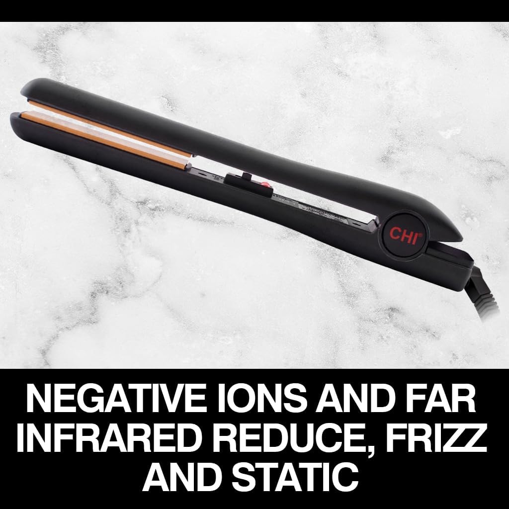 CHI flat iron with a 6.5 ft swivel cord for easy maneuvering