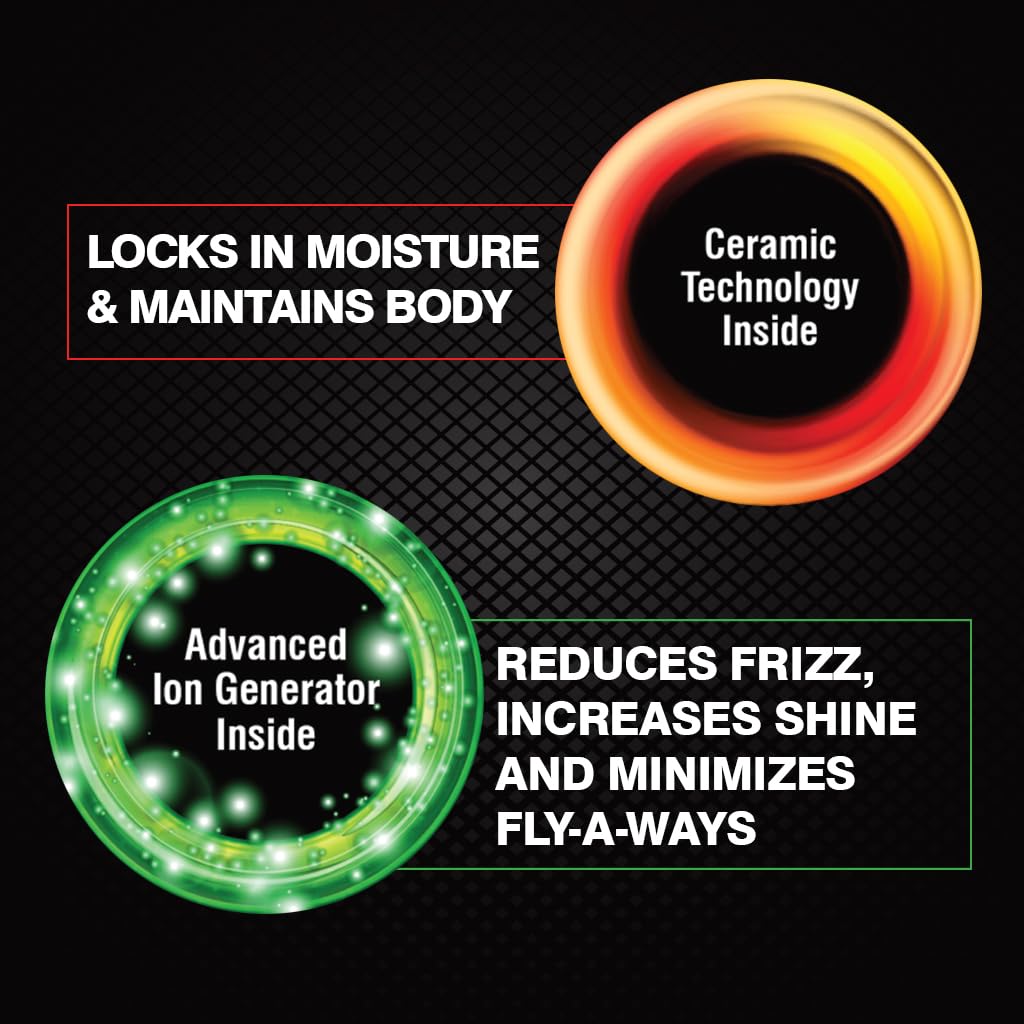 CHI Volumizer front view highlights ergonomic grip for comfortable styling.