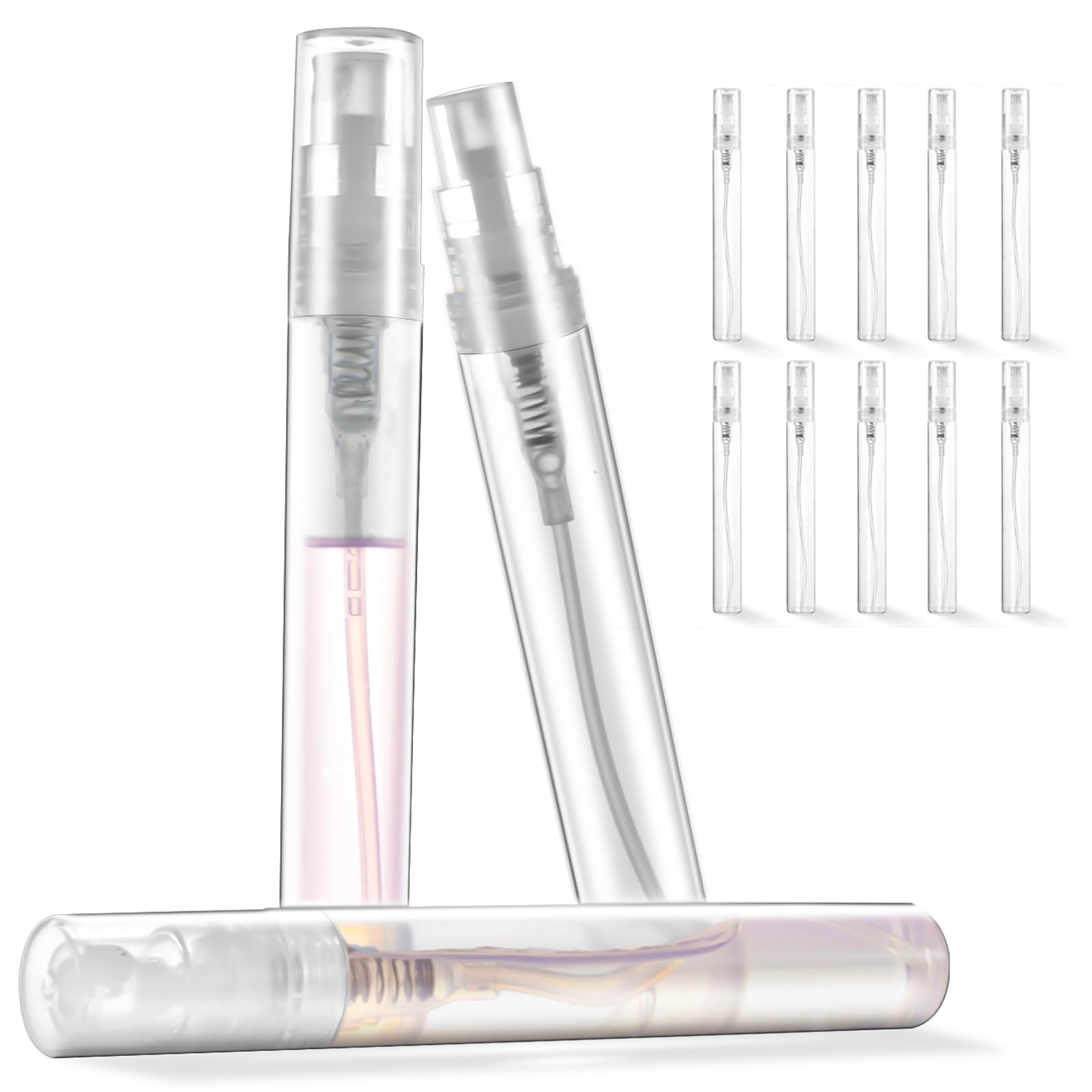 Chiallco mini bottle 10-pack, 5 ml capacity, ideal for travel and labeling.
