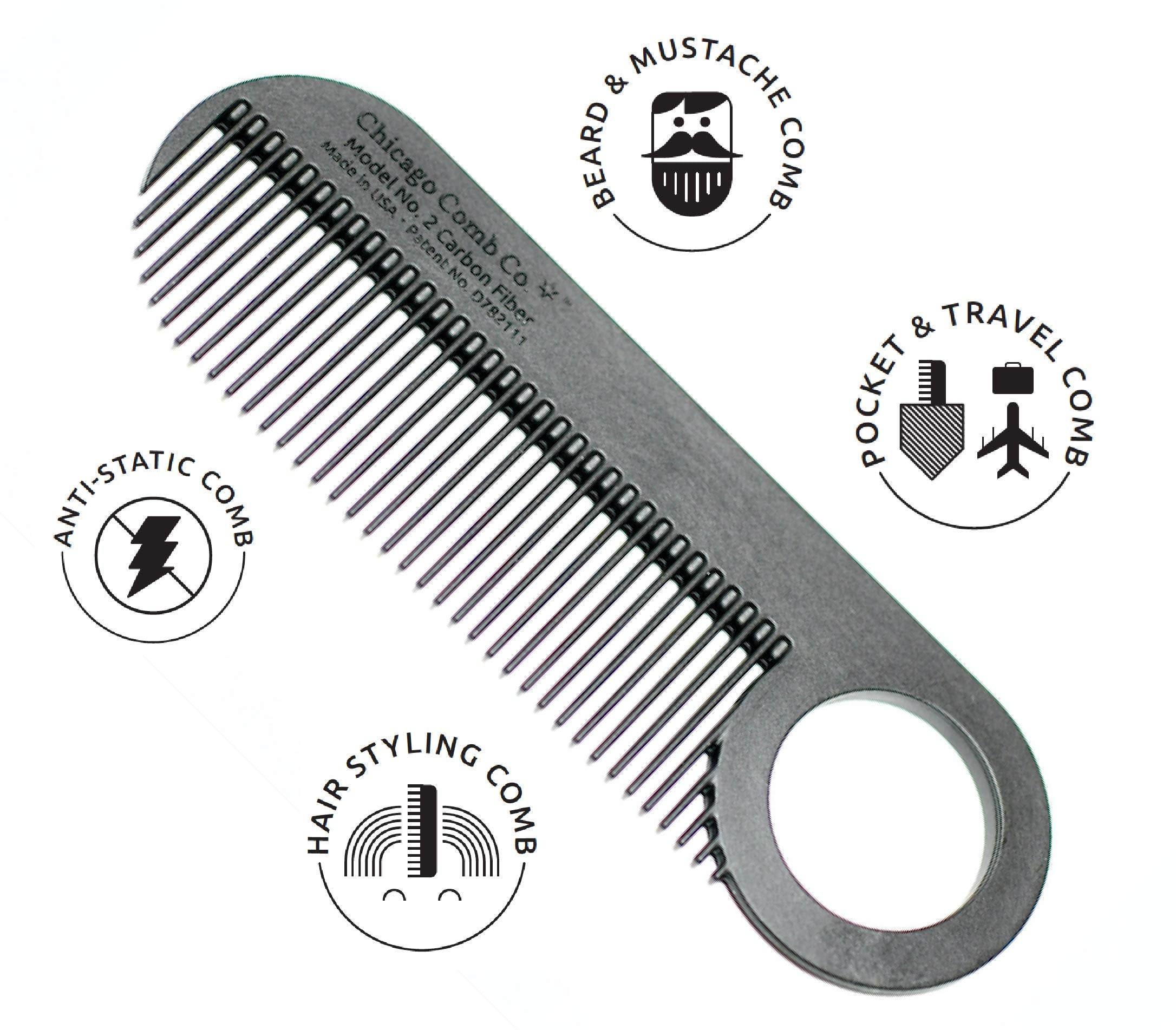 Chicago Comb Model 2 is proudly made in USA with durable construction.
