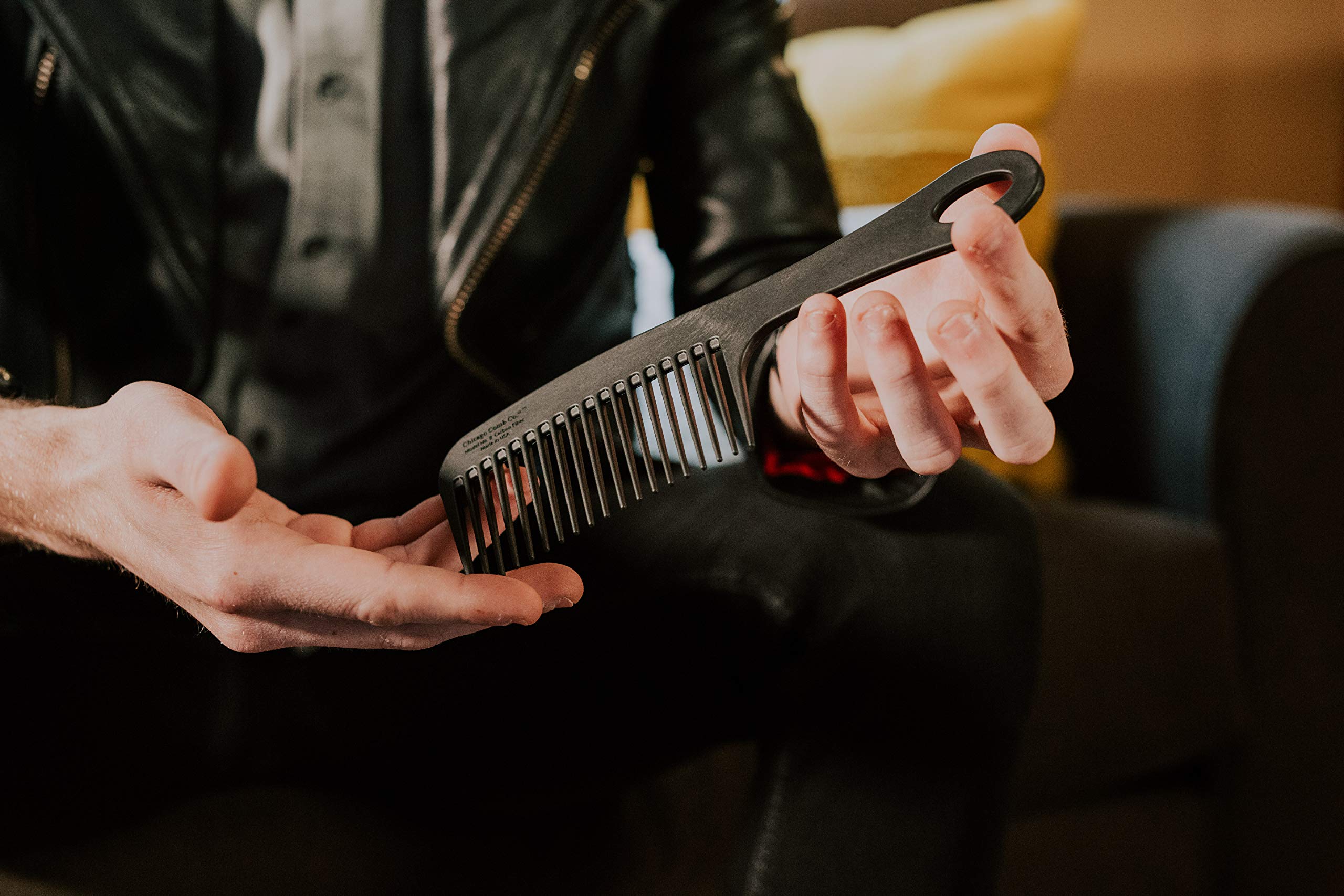 Chicago Comb Model 8 anti-static design helps reduce frizz during styling.