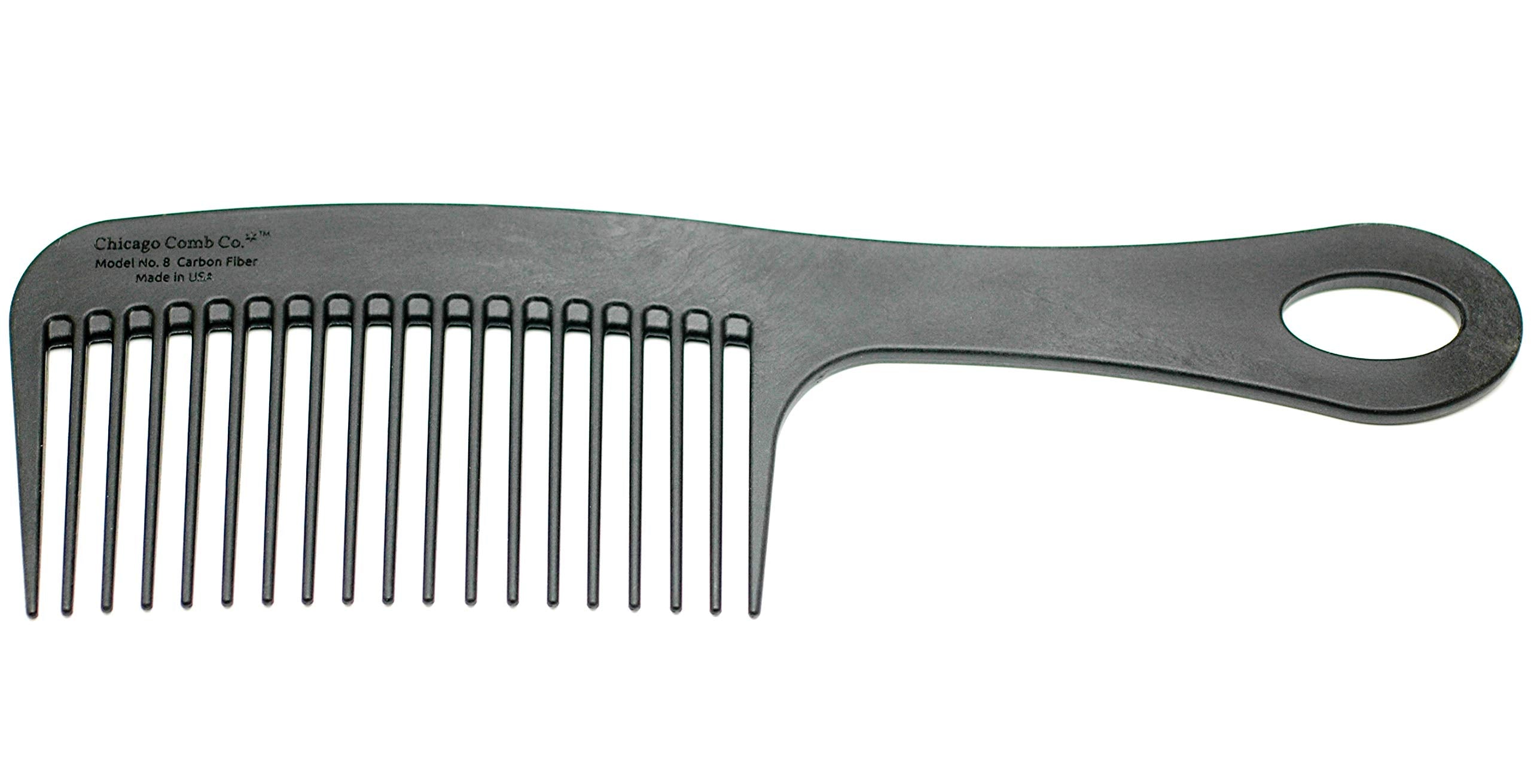 Chicago Comb Model 8 in-shower use for easy detangling after washing.