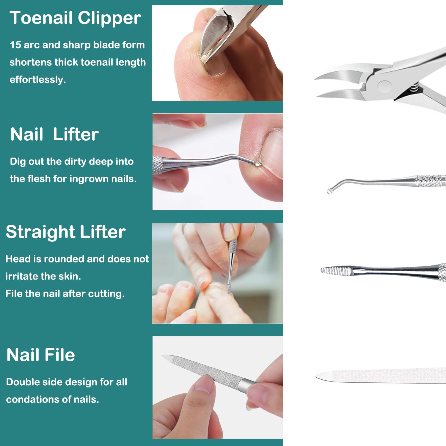 CHICREEN slant blade for angled trimming and clean edges