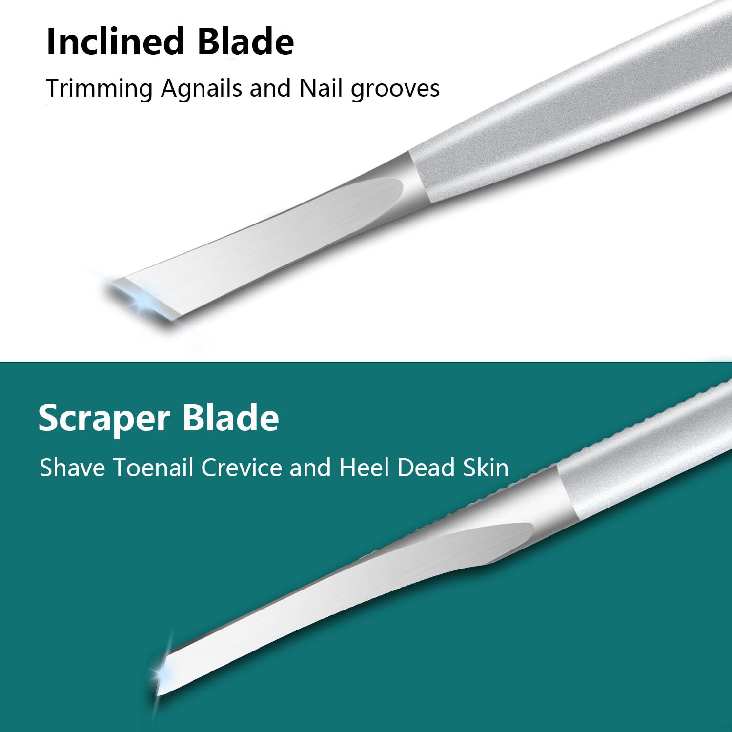 CHICREEN wide blade for efficient cut and dead skin removal