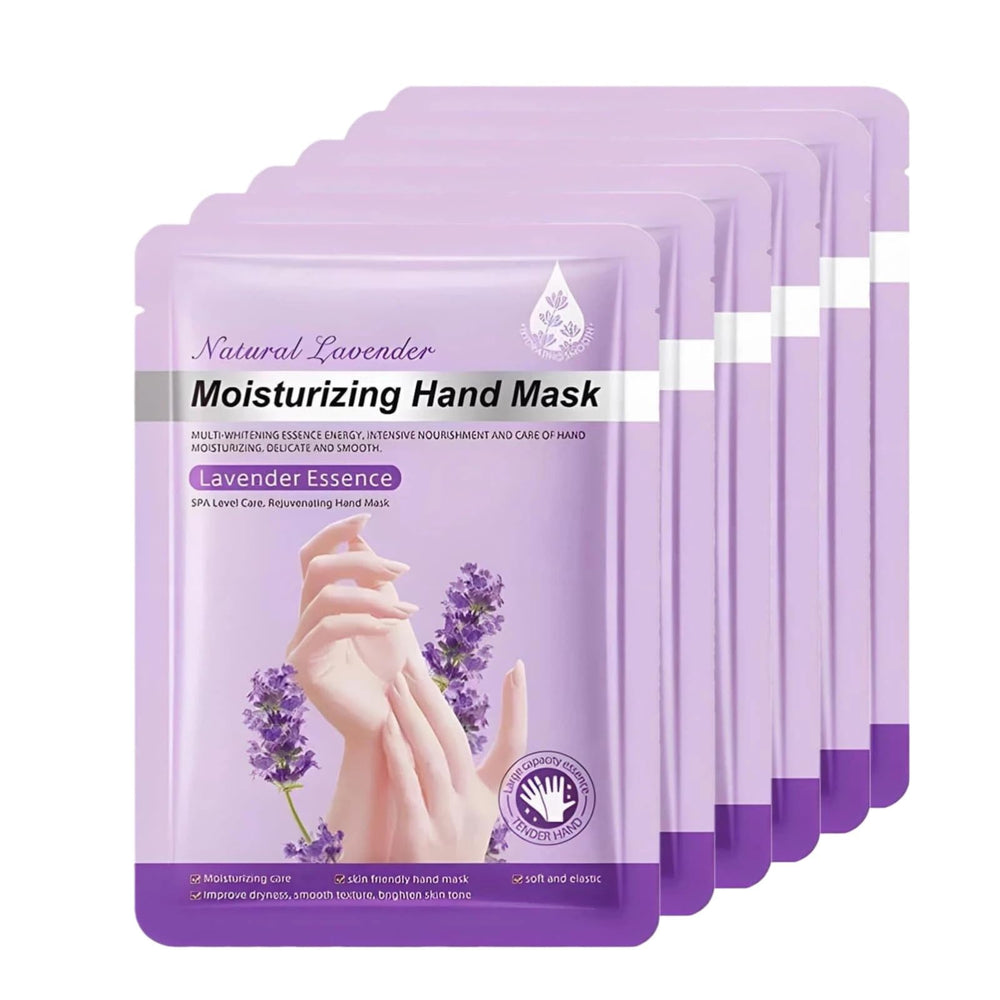 Chicwe Lavender hand mask pack delivers soothing hydration for dry hands.