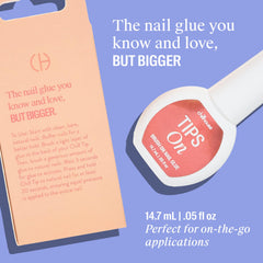 Chillhouse nail glue remover bottle demonstrates damage-free removal compatibility