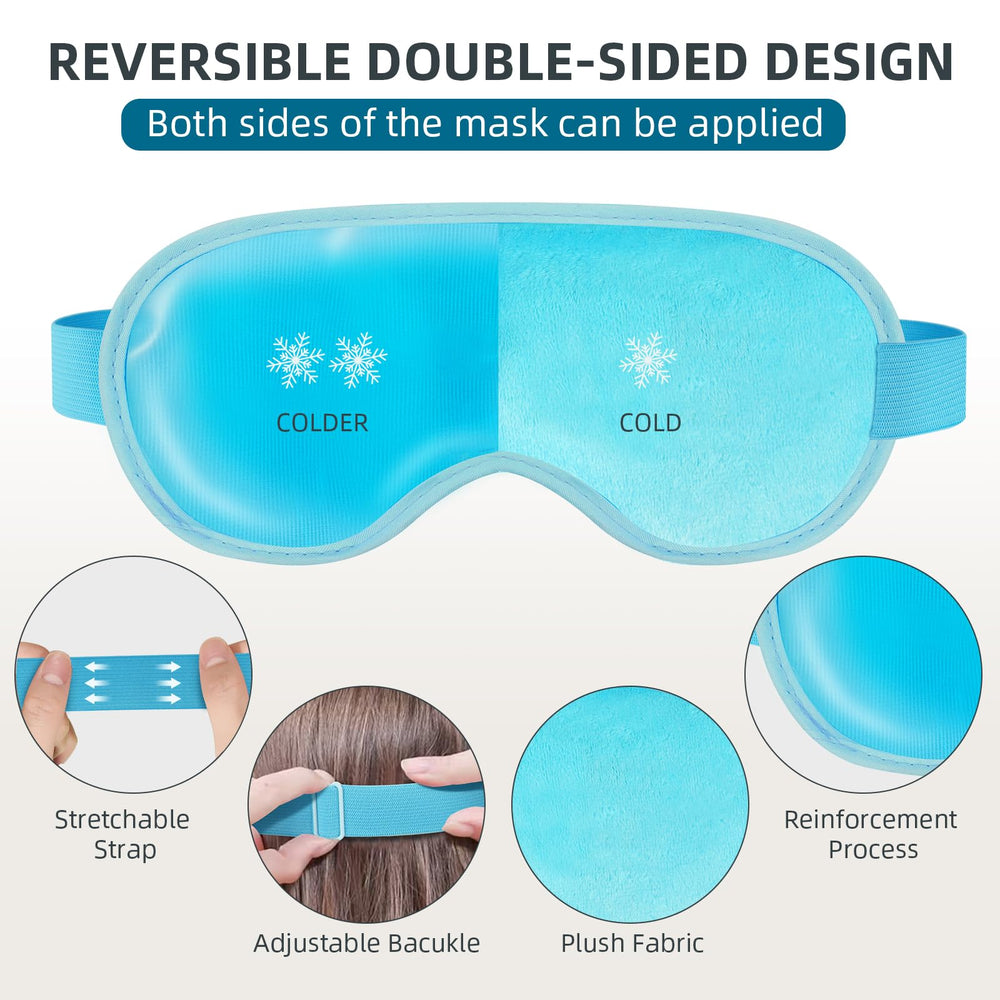Chillojos eye mask with adjustable straps during travel and work.