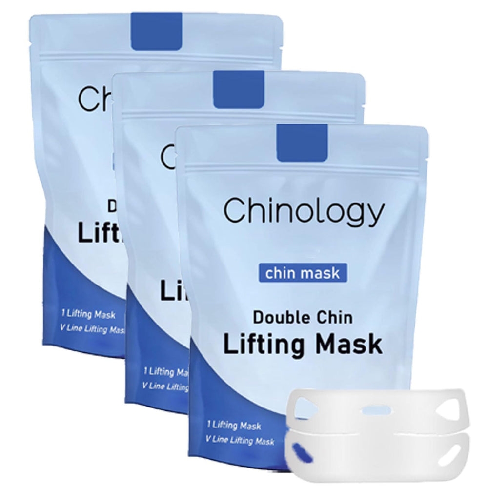 Chinology Double Chin Lifting Mask packaging close-up for at-home use