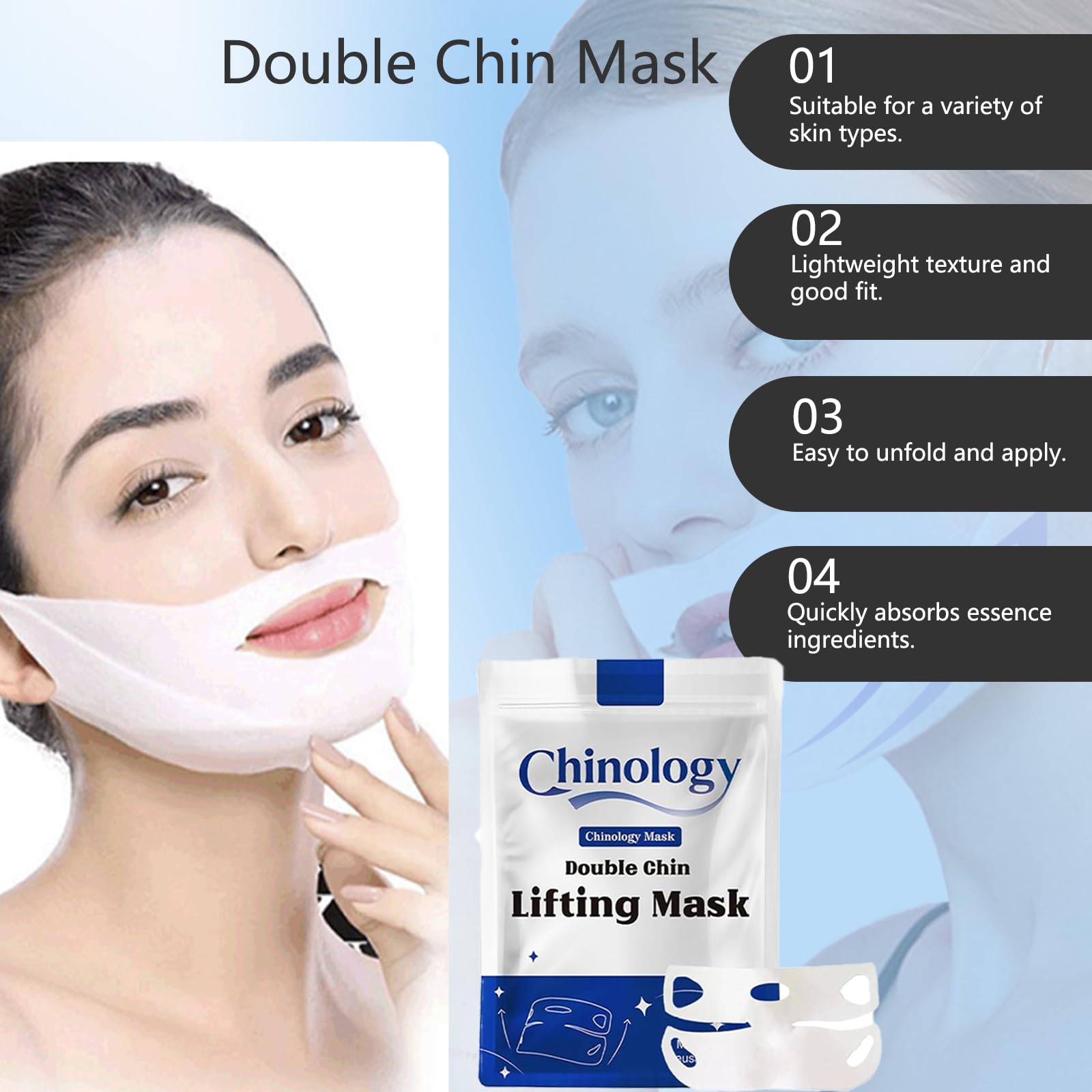 Chinology silicone mask close-up shows durable material designed for long-term reuse.